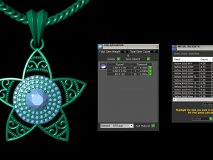 star flower pendant 3D Print Model