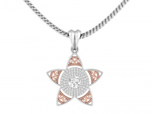 star flower pendant 3D Print Model