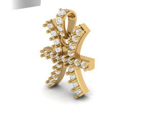 pisces zodiac symbol pendant 3D प्रिंट मॉडल
