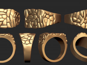 Plain nugget ring 2 Modelo de impresión 3D