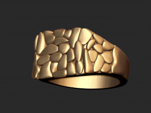 Plain nugget ring 2 Modelo de impresión 3D