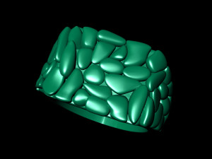 Plain nugget ring 2 Modelo de impresión 3D
