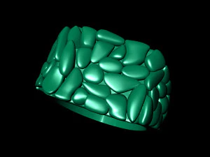 Plain nugget ring 2 3D Print Model