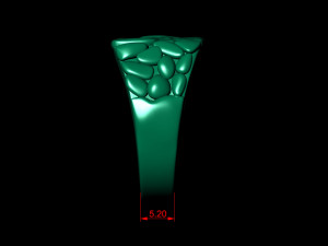 Plain nugget ring 2 Modelo de impresión 3D