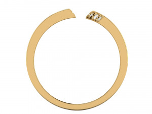 platinum diamond ring bands Modello di stampa 3D