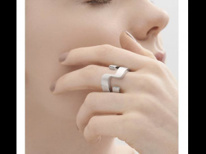 platinum diamond ring bands 002 3D Print Model