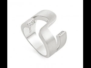 platinum diamond ring bands 002 3D Print Model