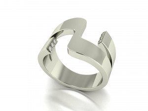 platinum diamond ring bands 002 Modelo de Impressão 3D