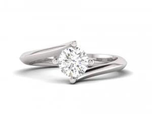 prenses pırlanta nişan yüzüğü 002 3D Baskı Modeli