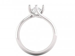 princess diamond engagement ring 002 Modelo de impresión 3D