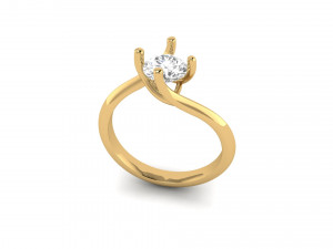princess diamond engagement ring 002 Modelo de impresión 3D