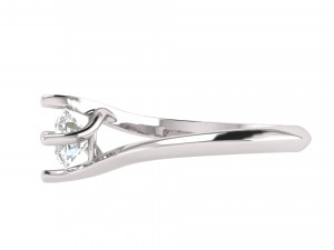 princess diamond engagement ring 002 Modelo de impresión 3D