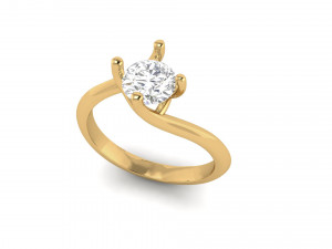 princess diamond engagement ring 002 Modelo de impresión 3D