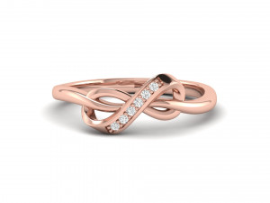 ribbon knot ring Modello di stampa 3D