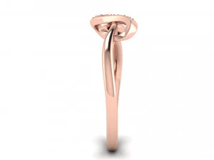 ribbon knot ring 3D Print Model