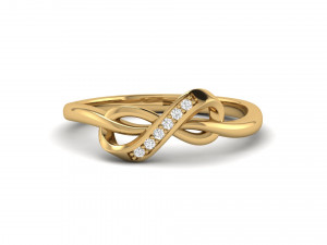 ribbon knot ring Modello di stampa 3D