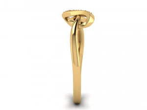 ribbon knot ring 3D Print Model