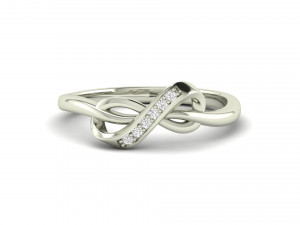 ribbon knot ring Modello di stampa 3D
