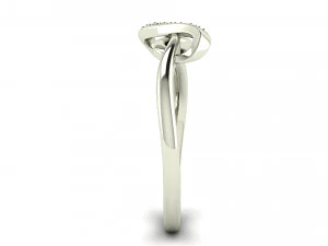 ribbon knot ring 3D Print Model