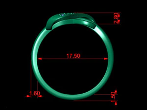 ribbon knot ring 3D Print Model