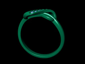 ribbon knot ring 3D Print Model