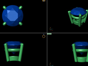 ring heads type 1 - 10pc 3D प्रिंट मॉडल