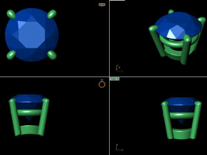 ring heads type 1 - 10pc 3D प्रिंट मॉडल