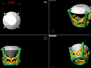 ring heads type 3 - 7pc 3D 打印模型