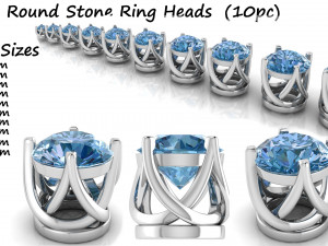 ring heads type 4 - 10pc Model Cetak 3D