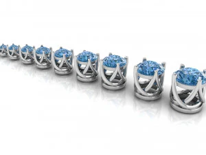 teste ad anello tipo 4 - 10pz Modello di stampa 3D