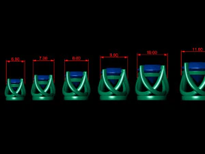 teste ad anello tipo 4 - 10pz Modello di stampa 3D