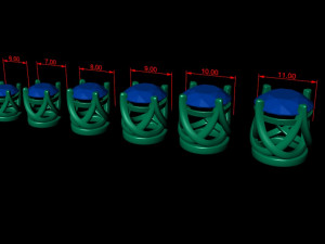 ring heads type 4 - 10pc Model do druku 3D