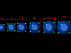 ring heads type 5 - 10pc 3D Принт Модель