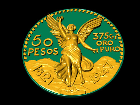 Wings Of Victory Coin 3D Druckmodell