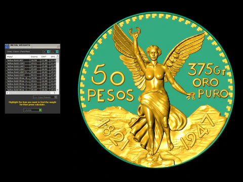 Wings Of Victory Coin 3D Print Model