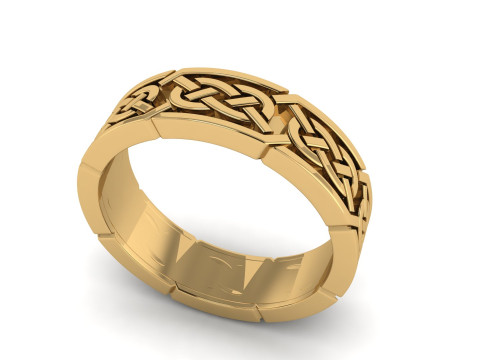 Wedding Band Ring 3D 打印模型