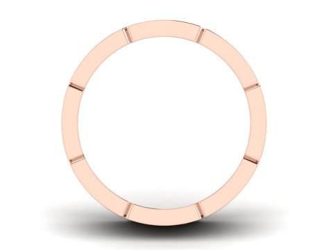 Wedding Band Ring 3D 打印模型