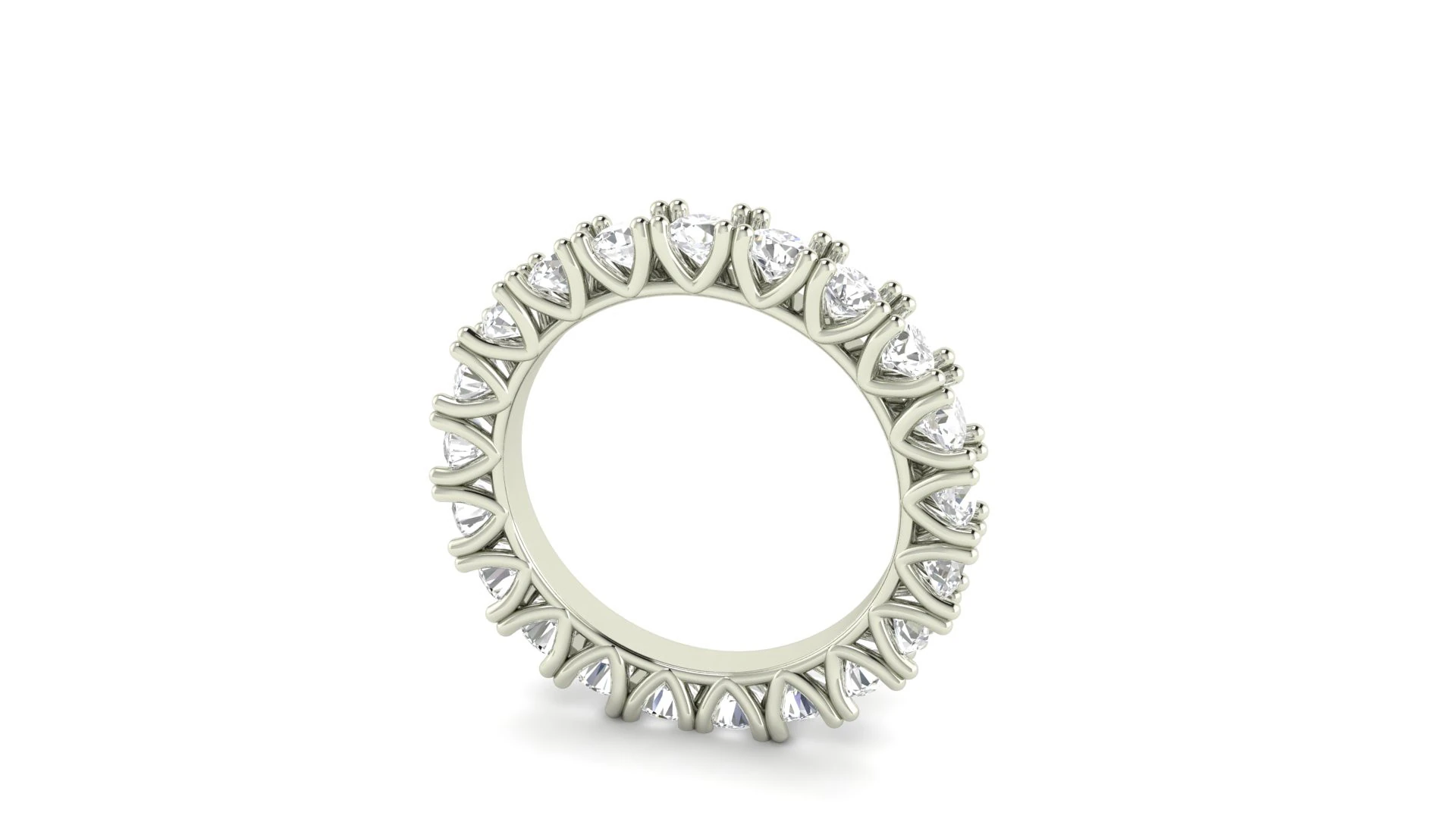 V Shape prong Diamond Ring 3D Print Model .c4d .max .obj .3ds .fbx .stl .blend 