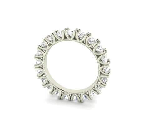 Pierścionek z brylantem w kształcie litery V Model do druku 3D