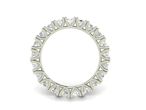 V Shape prong Diamond Ring 3D Print Model