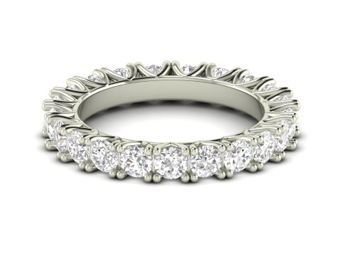 V Shape prong Diamond Ring 3D Print Model