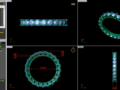 V Shape prong Diamond Ring 3D Print Model