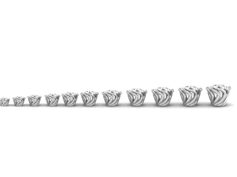 Ring Heads Type 16 -11pc 3D Print Model