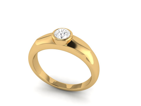 Solitare RingSolitare Ring 3D Print Model