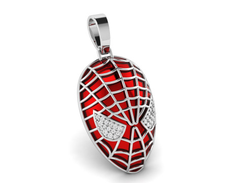 Spiderman Logo Pendant Modello di stampa 3D