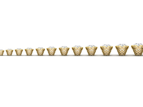 Ring Heads Type 14 -15pc 3D Принт Модель