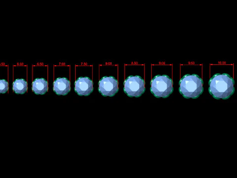링 헤드 유형 14 -15pc 3D 프린트 모델