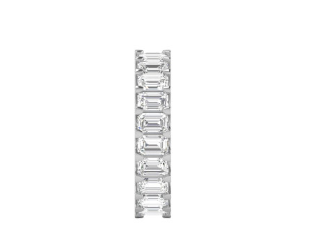 U Shape Emerald Diamond Ring 3D 프린트 모델