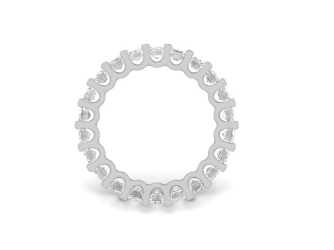 U Shape Emerald Diamond Ring 3D 프린트 모델