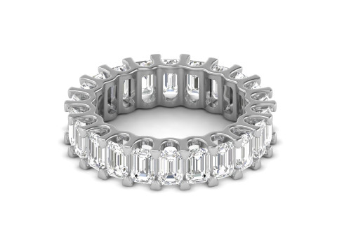 U Shape Emerald Diamond Ring 3D 프린트 모델